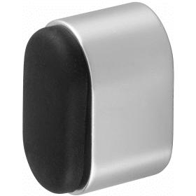 WANDTÜRPUFFER OVAL 25 MM ALUMINIUM SILBER ELOXIERT 4700-01E