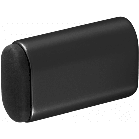 WANDTÜRPUFFER OVAL 60 MM ALUMINIUM SCHWARZ ELOXIERT 4704-18E