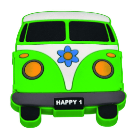 FORMAT MÖBELKNOPF KUNSTSTOFF BUS GRÜN WEISS 3377090803