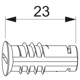 Maco  Magnet einschraubbar in Zink Gehäuse Silber  465323