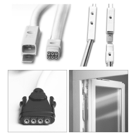 Maco  Lösbarer Kabelübergang für Alarmspinne Kabel 6 m (0,14 mm²)  363472