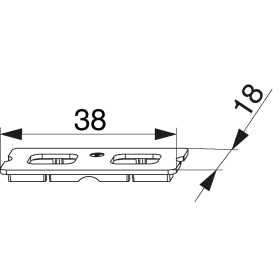 Maco  Formteil für Reedkontakt Typ 6 RVS (PVC) Weiß  363187