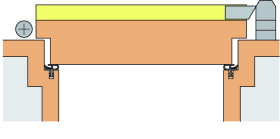 WIND-EX 985 MM DKL.BRONZE ELOX. 1-309-0985