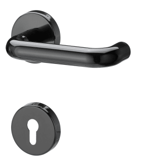 Dieckmann Nylon-Rosettengarnitur, PZ-gelocht, Drücker Ø20mm, 4862 F12