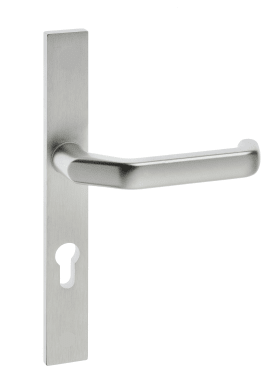 Dieckmann Alu-Rahmen-Drücker-Garnitur, Serie PAN, 8mm VKT, 92 PZ, TS=68-77mm, 320H F12