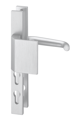 Dieckmann Alu-Schutz-Wechsel-Garnitur,, Serie Twin, kantiges Langschild 10mm,, 2 Zylinder übereinander, PZ, 8mm VKT,, TS=35-45mm, K9/104, 8666/9104 F01