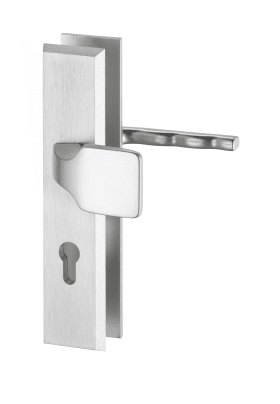 Dieckmann Alu-Schutz-Wechsel-Garnitur, ES-0, Serie Rondo, kantiges Langschild 12mm, 72 PZ,, 8mm VKT, TS=35-45mm, 125/K1, 7623 F01