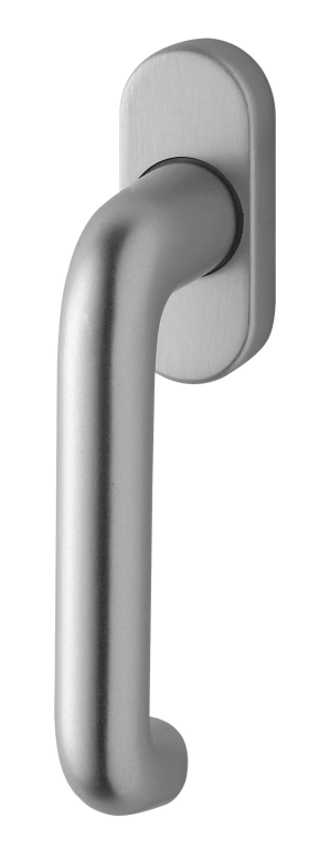 Dieckmann Alu-Fenstergriff mit Metallabdeckung und, Kugelrasterung, Serie Janus, Stift 7x35mm,, 1013 SV 35, F01