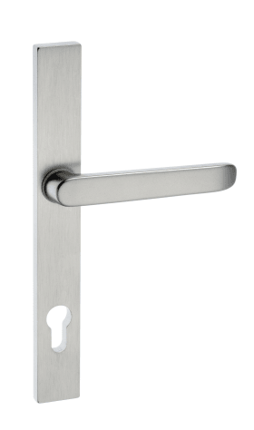 Dieckmann Alu-Rahmen-Drücker-Garnitur, Serie PAN, 8mm VKT, 92 PZ, TS=68-77mm, 320H/R9 F01