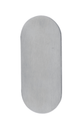 Dieckmann EST-Rahmen-Kleberosette, blind, oval, Serie Ares, 3mm, 817/3 blind F00