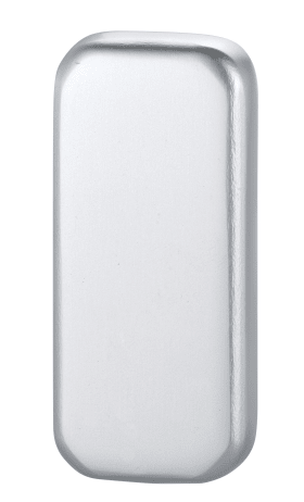 Dieckmann Alu-Rahmen-Cliprosette, kantig, Serie Keto, 6mm blind, 814/6 blind F05