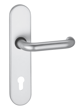 Dieckmann EST-1/2-Garnitur innen, U-Form, Serie Uranus, ovales Langschild 10mm, 92 PZ,, 8mm VKT, festdrehbar gelagert, 103/254 F00