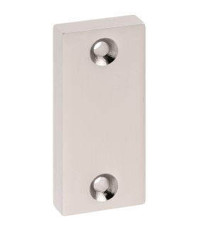 Dieckmann Alu-Rahmentür-Rosette, Serie Vesta,, kantig, 10mm, massiv, BLIND, 359 F01