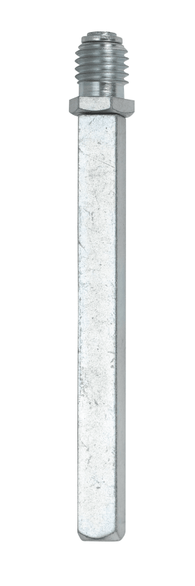 Dieckmann Rollen-Wechselstift, verzinkt, Typ OM,, 0541, 8 x 120mm massiv zzgl. Rolle M12-Gewinde