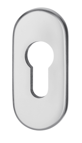 Dieckmann Alu-Rahmen-Kleberosette, oval, Serie Ares, 6mm PZ, 817/6  F01