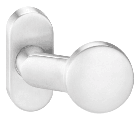 Dieckmann EST-FS-Griff gekröpft auf ovaler Rosette, fest, Serie Ares FS, M12-Gewinde,, K16/2133/02 F00