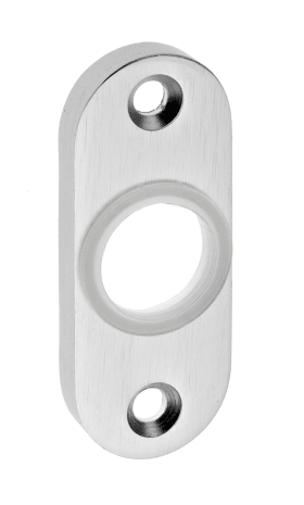 Dieckmann Alu-Rahmentür-Drückerrosette, oval,, Serie Vesta, 8mm, gestanzt, 3392 F01