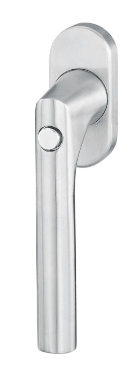 Dieckmann EST-Fenstergriff mit Metallabdeckung und, Kugelrasterung, Serie Janus, Stift 7x40mm,, DIN EN 13126-3, 1010 Druckknopf, SV 40, F00