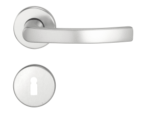 Dieckmann Alu-Drückergarnitur 2000/082/085 BB,, 8mm VKT, Schrumpfpack, 1674BB F09, TS=35-45mm