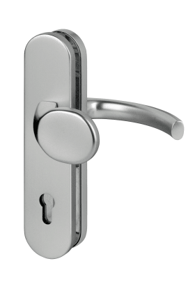 Dieckmann EST-Schutz-Wechsel-Garnitur, ES-1, Serie Logo, ovales Langschild 12mm, 92 PZ,, 8mm VKT, TS=65-75mm, 2200/K2,, 8954H/K2 PVD