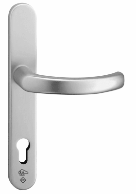 Dieckmann Aluminium-Rahmen-Drückergarnitur, Serie Kronos,8mm,92,ZA,F01 2005/R9/045, F01