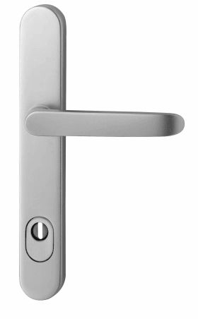 Dieckmann Alu-Rahmen-Drücker-Garnitur, Serie Kronos, 8mm VKT, 92 ZA, 2200/R9/045 F11