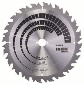 Bosch PRO Wood Kreissägeblatt, 315 x 3.2 x 30 mm