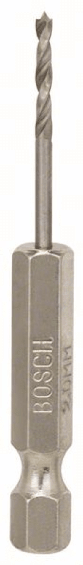Bosch Holzspiralbohrer mit 1/4-Zoll Sechskantschaft, 2 x 24 x 62 mm