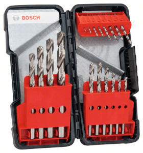 Bosch PRO Metal HSS-G Spiralbohrer-Set, 18-tlg.
