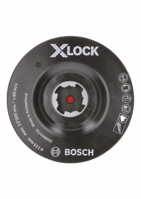 BOSCH X-LOCK KLETTTELLER 115 MM HOOK AND LOOP 2608601721