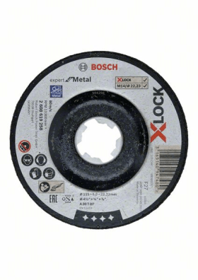 Bosch PRO Metal X-Lock Schleifscheibe, 115 x 6 x 22,23 mm