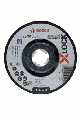 Bosch PRO Metal X-Lock Schleifscheibe, 125 x 6 x 22,23 mm