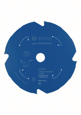Bosch Akku-Kreissägeblatt Expert for Fibre Cement, 165 x 1,8/1,2 x 20, 4 Zähne
