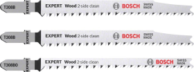 Bosch EXPERT ‘Wood 2-side clean‘ Stichsägeblatt-Set, 3-tlg., T308B/BO