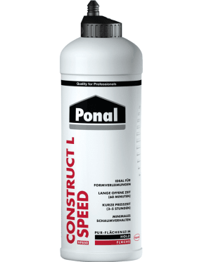 Ponal PUR-Flächenleim Construct L Speed weiß