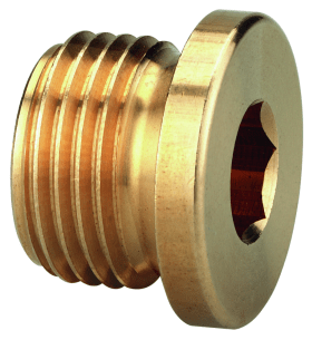 SCHNEIDER VERSCHLUSSSCHRAUB. DGKE030520 VSS-MS-I-B-G1/4A I-6-KT. A-GEW. MESSING