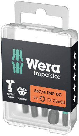 Wera Bit 867/4 IMP DC TORX® DIY