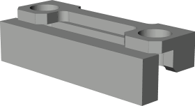 Drehkipp-Formteil, 9,6mm, WSK 105, gelb, verzinkt-chromatiert, zum Anschrauben