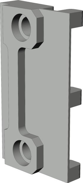 Drehkipp-Formteil, 7,3mm, WSK 144, gelb, verzinkt-chromatiert, zum Anschrauben