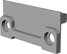 Drehkipp-Formteil, 6,1mm, WSK 134, gelb, verzinkt-chromatiert, zum Anschrauben