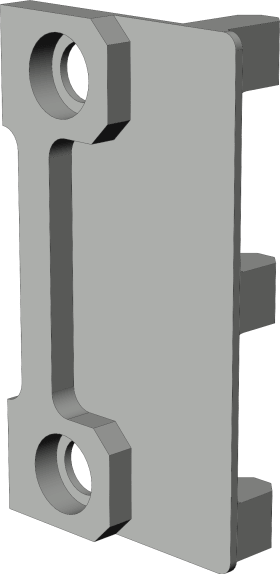 Drehkipp-Formteil, 8,6mm, WSK 162, gelb, verzinkt-chromatiert, zum Anschrauben