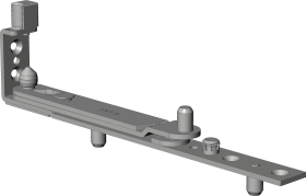 Winkhaus DK-Ecklager, DIN Links, EV-1-Z, Stahl, silberfarbig, galvanisch verzinkt 1847191