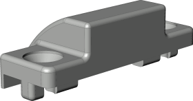 DF-Schließblech, verd.lieg., ZV-RT 60, DIN Links-Rechts, Stahl, silberfarbig, zn