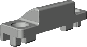 DF-Schließblech, verd.lieg., ZV-RT105, DIN Links-Rechts, Stahl, silberfarbig, zn