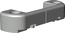 DK-Schließblech, verdeckt liegend, ZV-RT26/9/13 RC, Stahl, silber, verzinkt