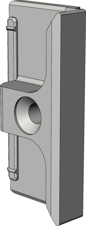 DK-Schließblech, WSK 26, DIN Links-Rechts, St, silberfarbig, galvanisch verzinkt