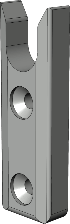 DK-Schließbl., WSK  1-S, DIN Links-Rechts, St, silberfarbig, galvanisch verzinkt