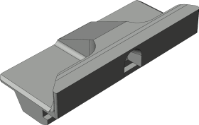 DK-Schließblech, WSK 78 KS, Zinkdruckguss, silber, verzinkt
