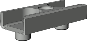 DK-Schließblech, WSK  7/18/Z8, Zinkdruckguss, silber, verzinkt