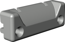 DF-Schließblech, verdeckt liegend, ZV-RT 60 RC, DIN Links-Rechts, Stahl, EV1, zn